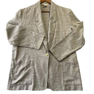 Vintage‎ Hill & Archer Blazer Womens Size 16 Single Breasted Preppy Office